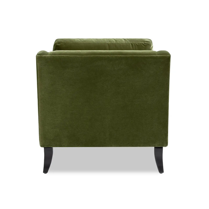 Josephine 60" Upholstered Chaise Lounge in Olive by HouseOfZazla