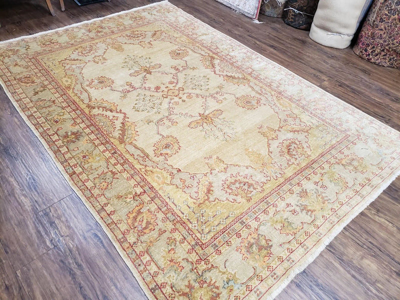 6x9 Turkish Oushak Rug, Wool Rug, Hand Knotted by Jewel Rugs