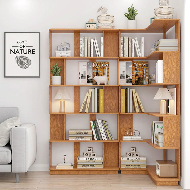 Modern 5 Tier Open Storage Bookcase by HouseOfZazla