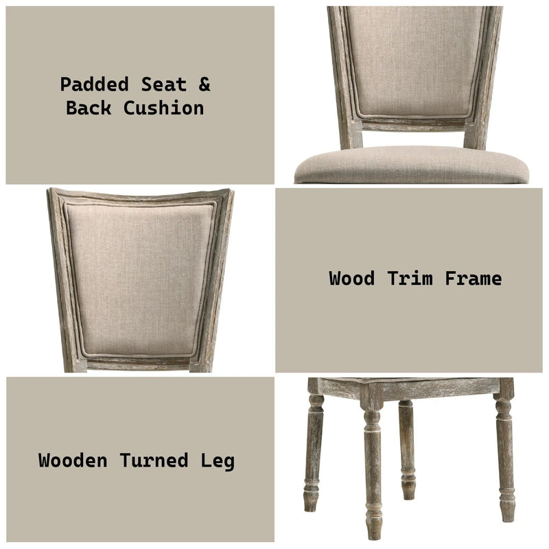Gabrian - Two Tone, Reclaimed Side Chair (Set of 2) - Beige / Gray by Unique Piece Furniture