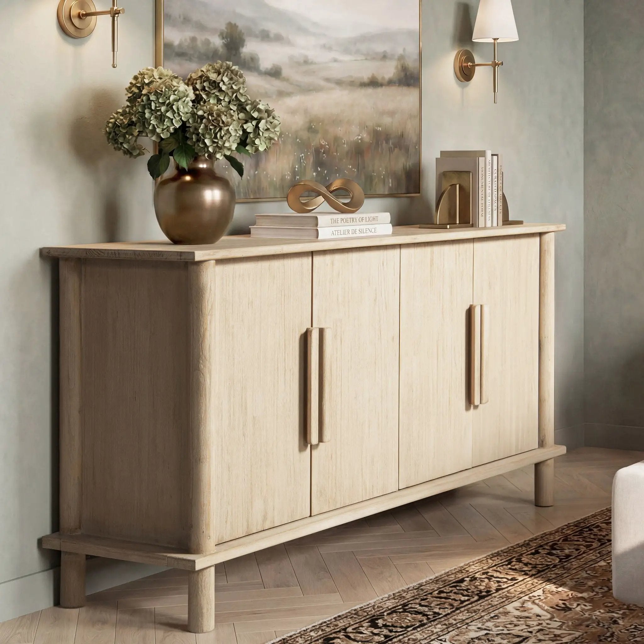 Milo - 4 Door Sideboard - Natural by HouseOfZazla