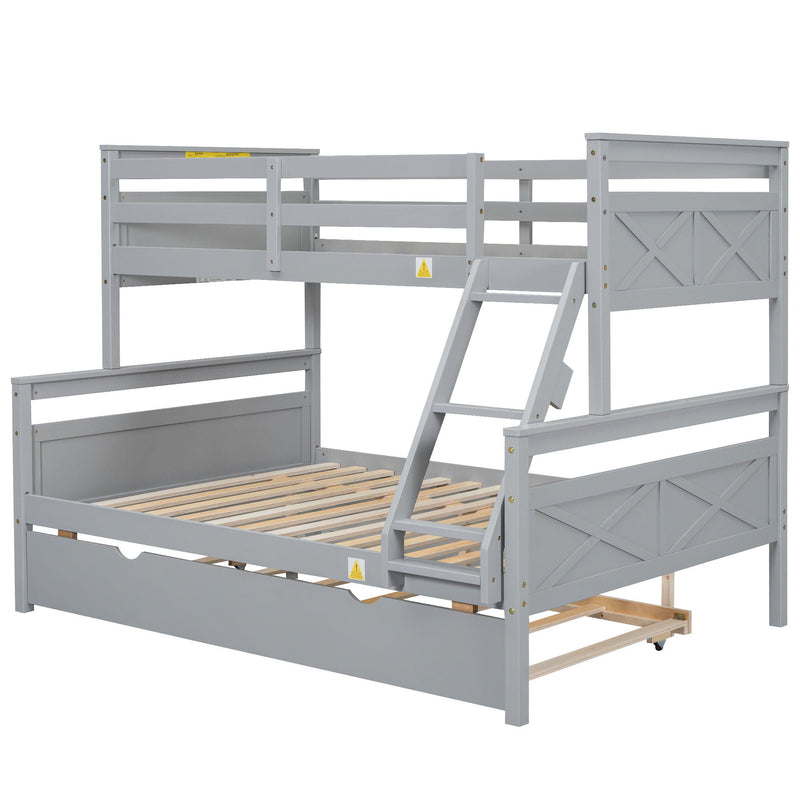 Bunk Bed With Ladder And Safety Guardrail by HouseOfZazla