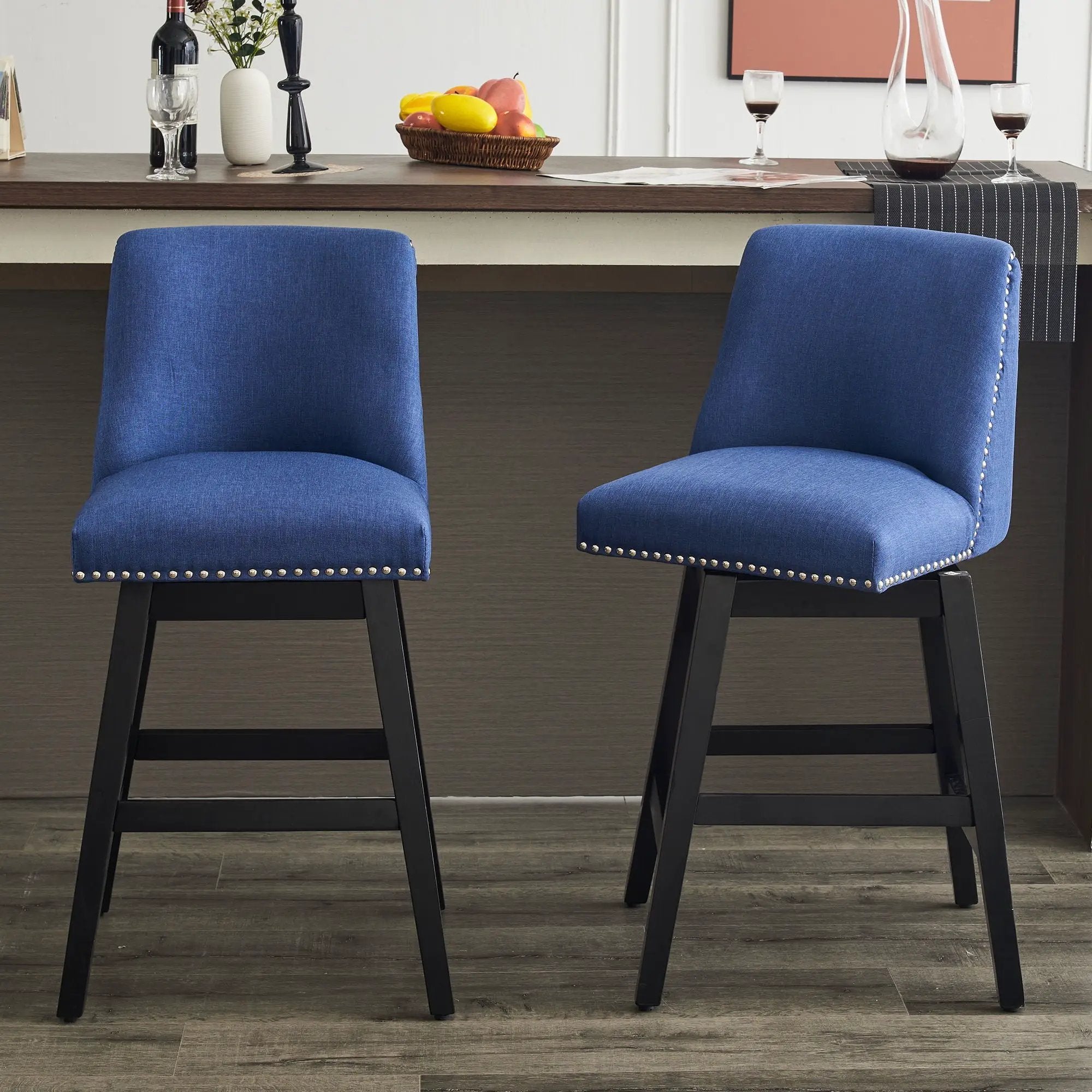 Upholstered Swivel Bar Stool by Unique Piece Furniture