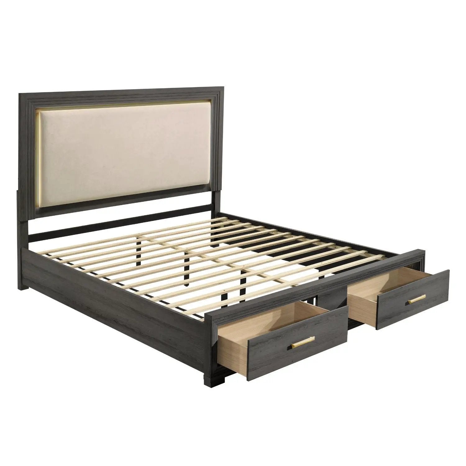 Colorado - Bed With Upholstered LED Headboard