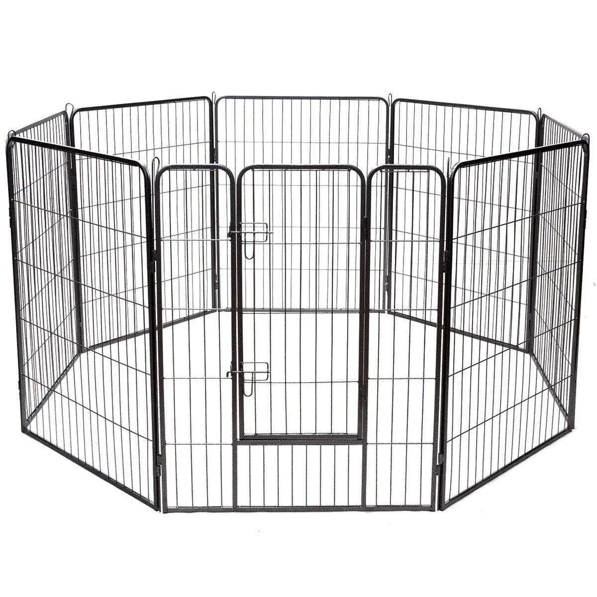 8 Metal Panel Heavy Duty Pet Playpen Dog Fence with Door by DirectDeals