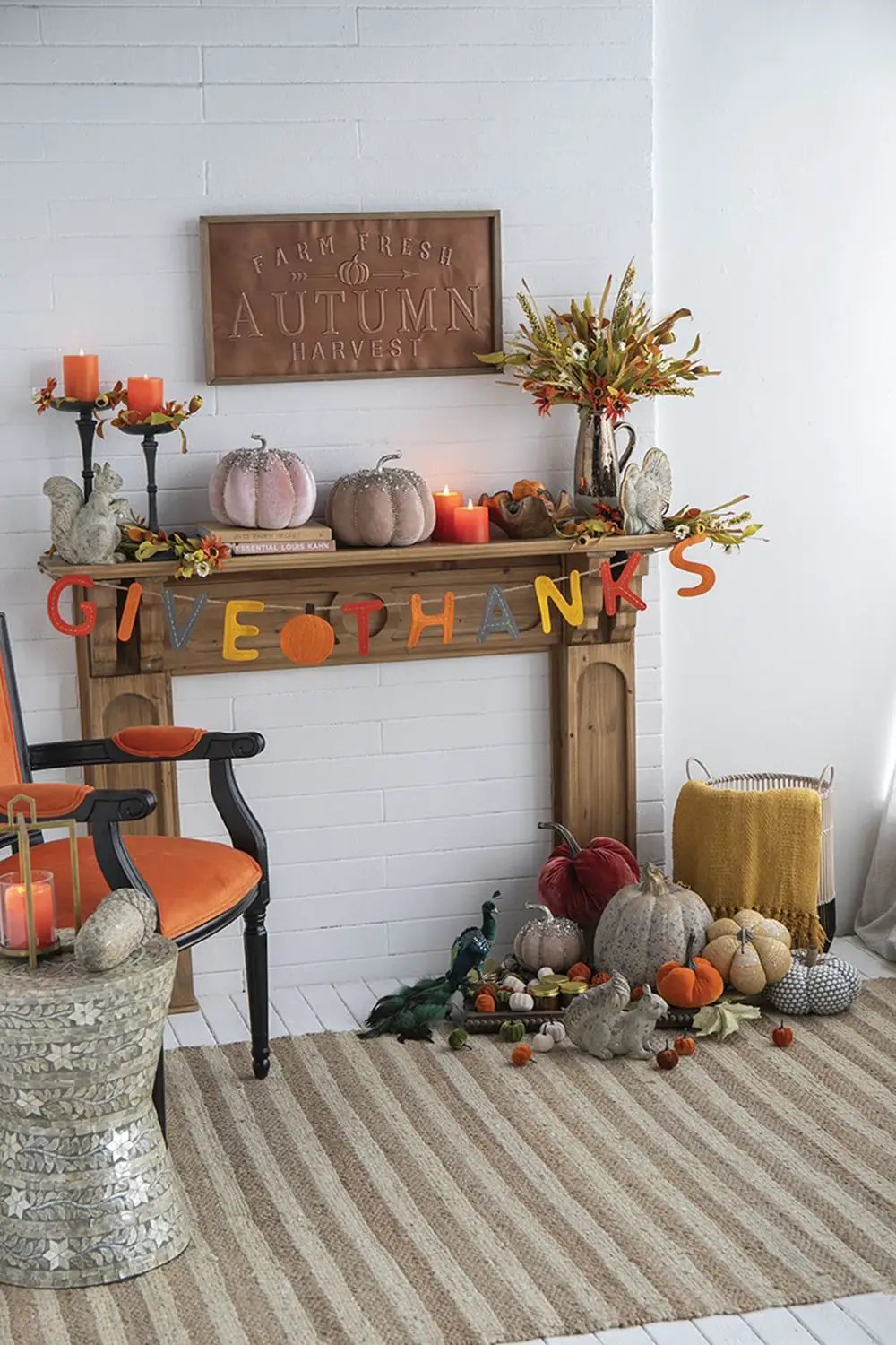 Knite Pumpkin Ornament Decor For Holiday Harvest Festival Fall Festival & Thanksgiving by HouseOfZazla
