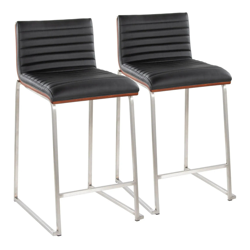 Mason Mara - Contemporary Fixed Height Counter Stool (Set of 2) by Unique Piece Furniture
