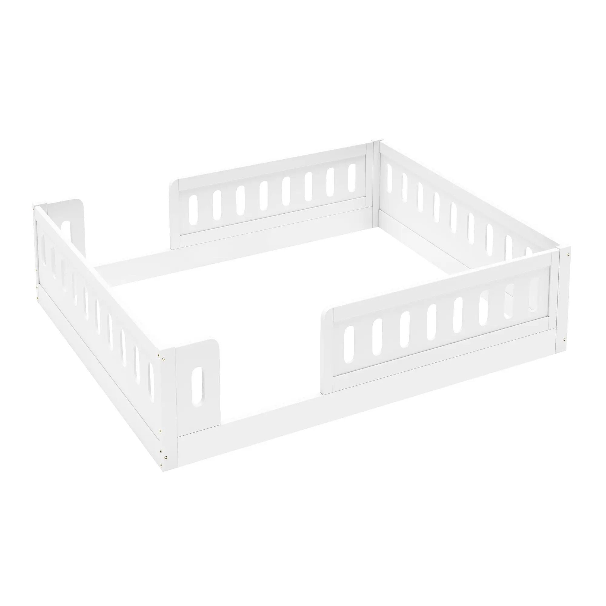 Platform Bed With Guardrail by Unique Piece Furniture