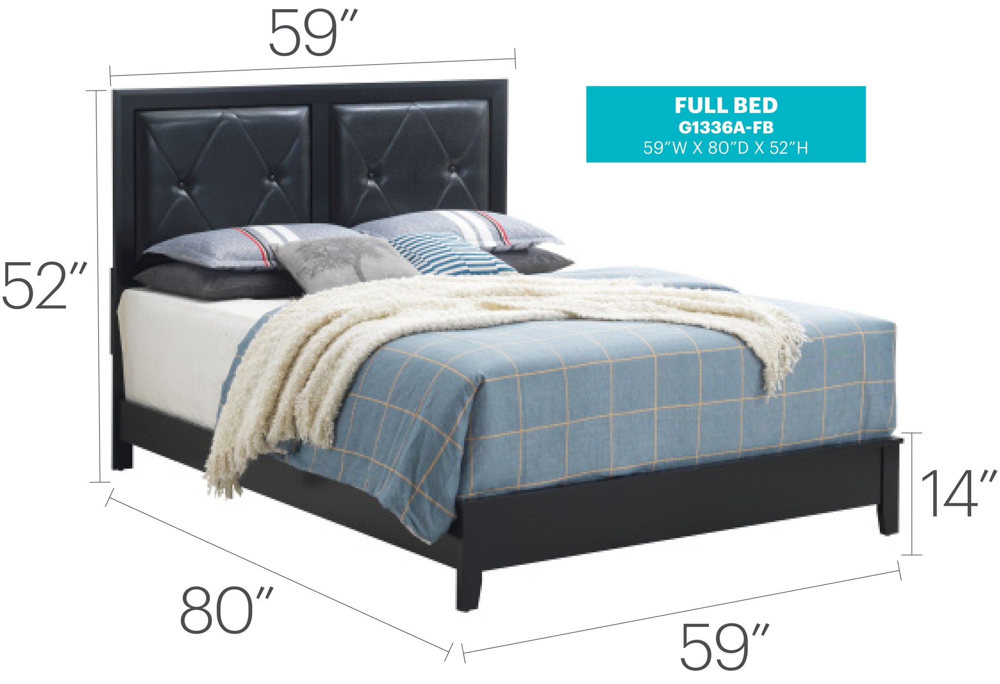 Padded Headboard Bed by HouseOfZazla