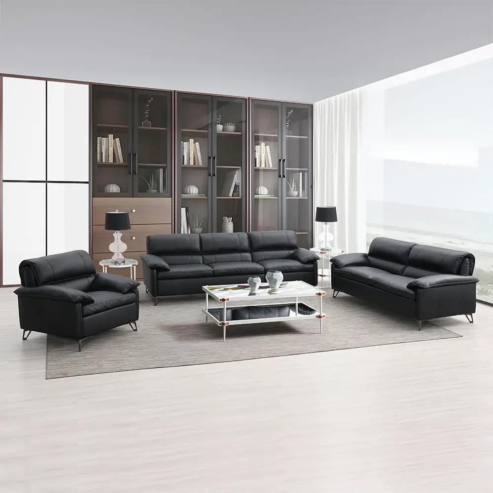 Eilene - Loveseat - Black Top Grain Leather by Unique Piece Furniture