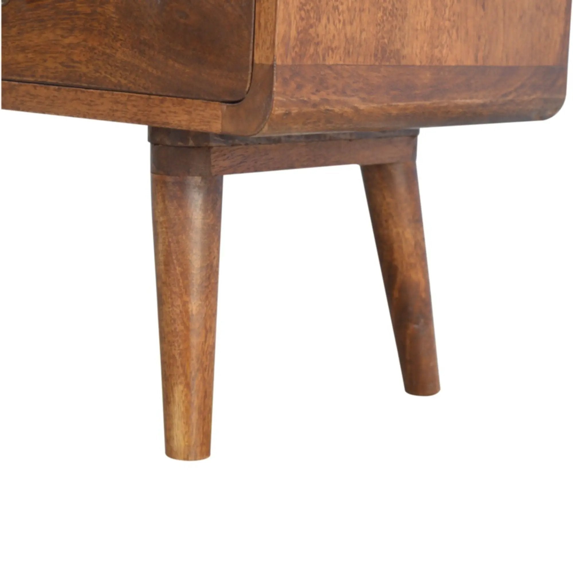 Solid Wood Curved Media Unit by Unique Piece Furniture