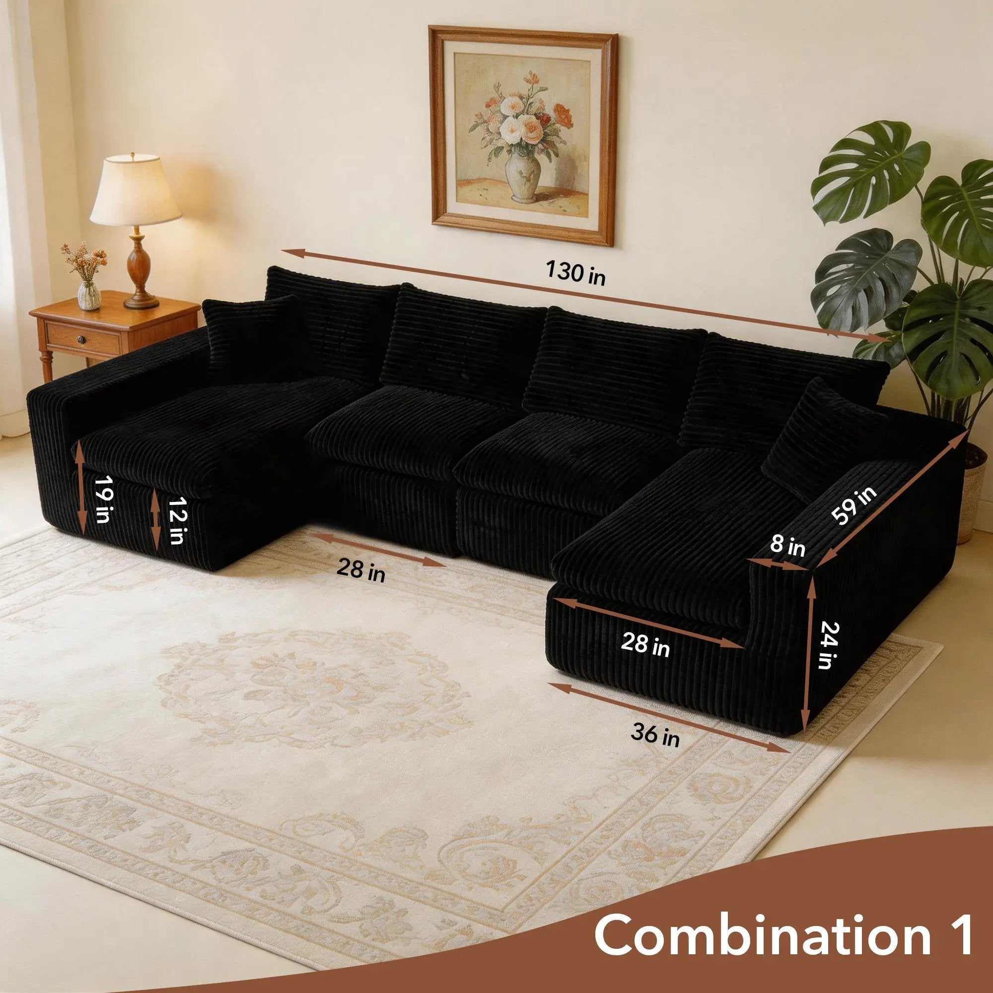 Modular Sectional Cloud Couch for Living Room by HouseOfZazla