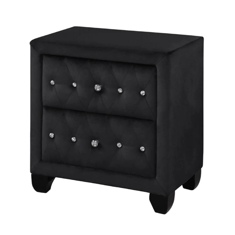 Sophia - 2 Drawer Upholstered Nightstand by HouseOfZazla