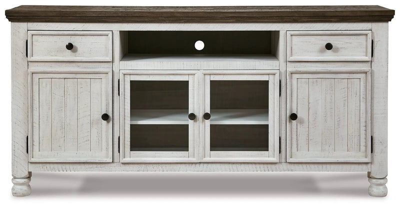 Havalance - Extra Large TV Stand - 4 Doors - Brown / Beige by Unique Piece Furniture