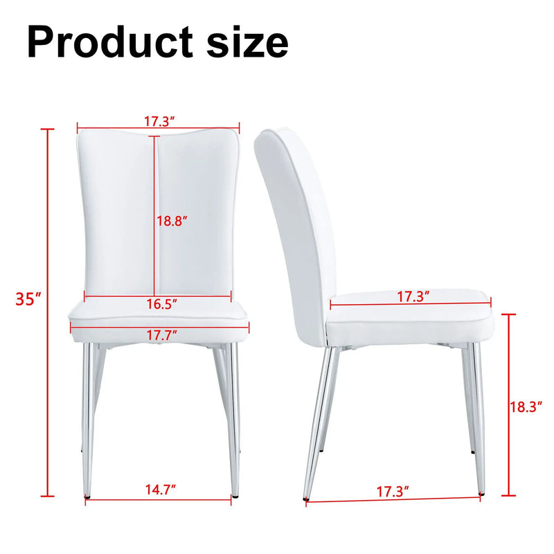 Minimalist Style Minimalist Dining Chairs With Metal Legs by HouseOfZazla