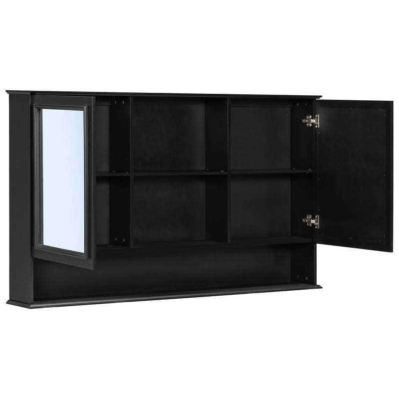 Wall Mounted Bathroom Medicine Cabinet With Double Mirrored Doors by HouseOfZazla
