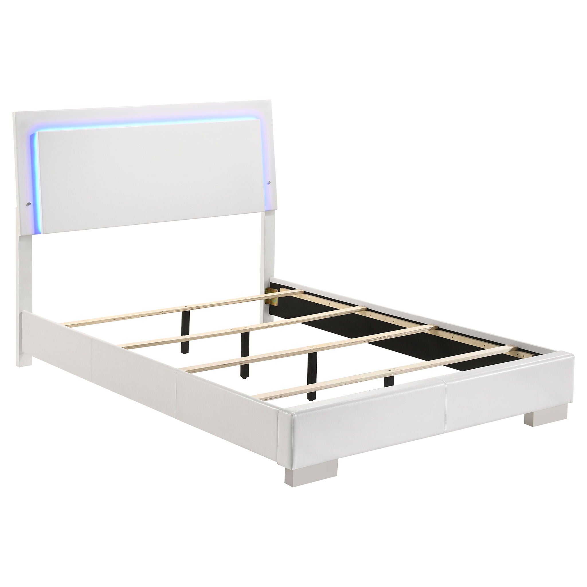 Felicity - LED Panel Bed With Built In Lighting by HouseOfZazla