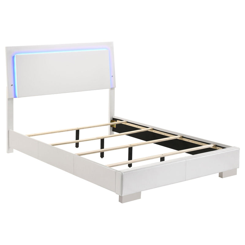 Felicity - LED Panel Bed With Built In Lighting by HouseOfZazla