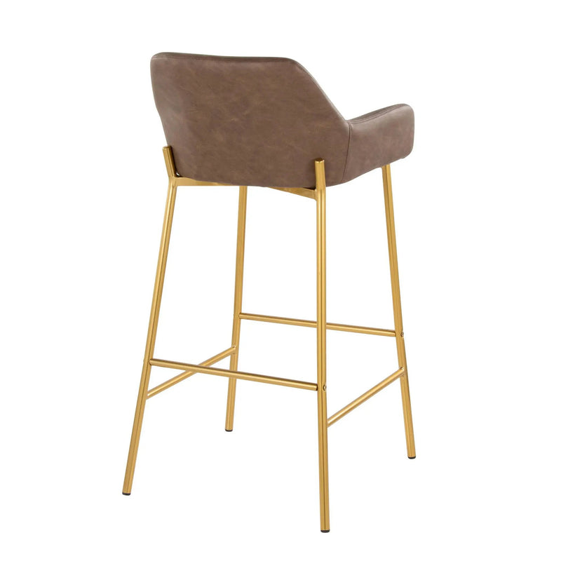 Daniella - Contemporary / Glam Fixed Height Bar Stool (Set of 2) by HouseOfZazla