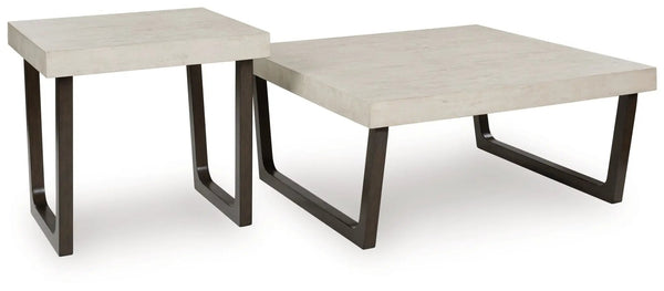 Westenfort - Tables d'appoint (Lot de 2) - Expresso / Gris