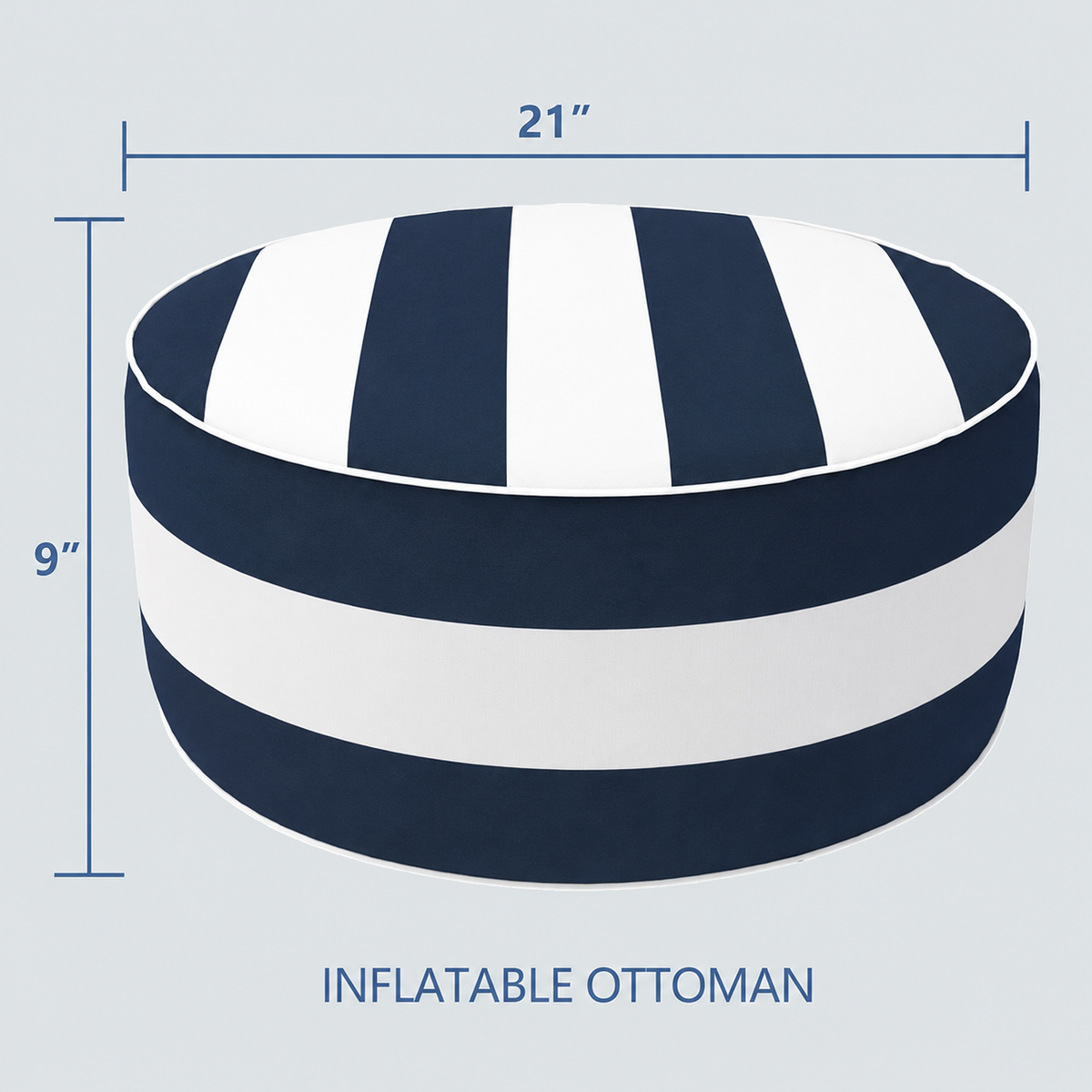 2 Pack Outdoor Inflatable Ottoman by HouseOfZazla
