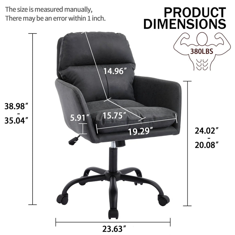 Office Chair With Adjustable Height, Ergonomic Design by HouseOfZazla