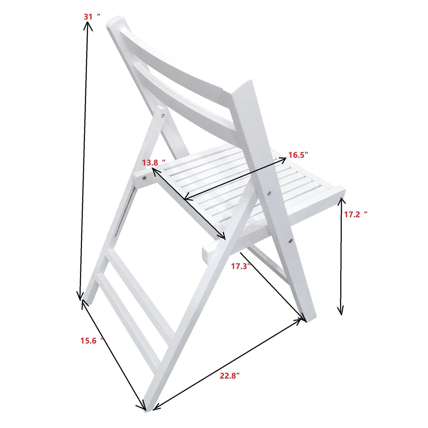 Folding Special Event Chair, Foldable Style (Set of 4) by Unique Piece Furniture
