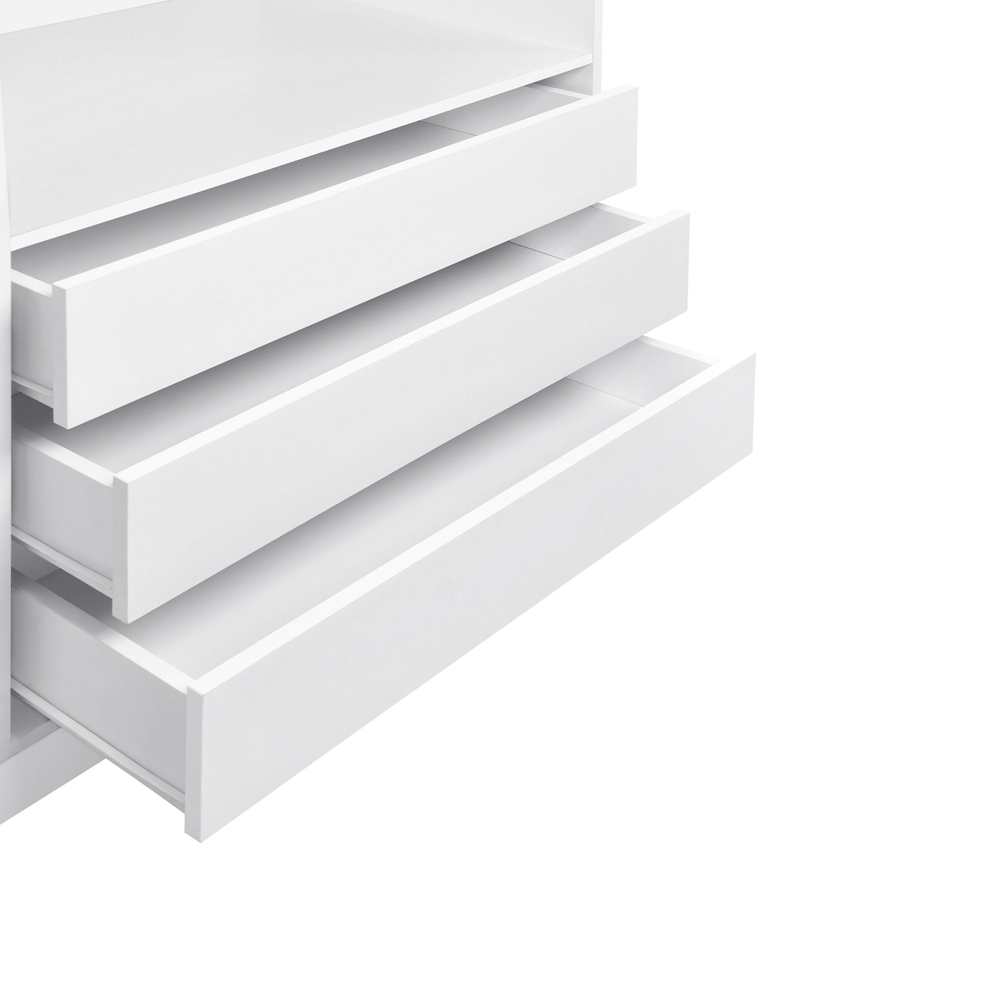 Doorless Storage Wardrobe For Dedroom With Shelves And 3 Drawers by HouseOfZazla