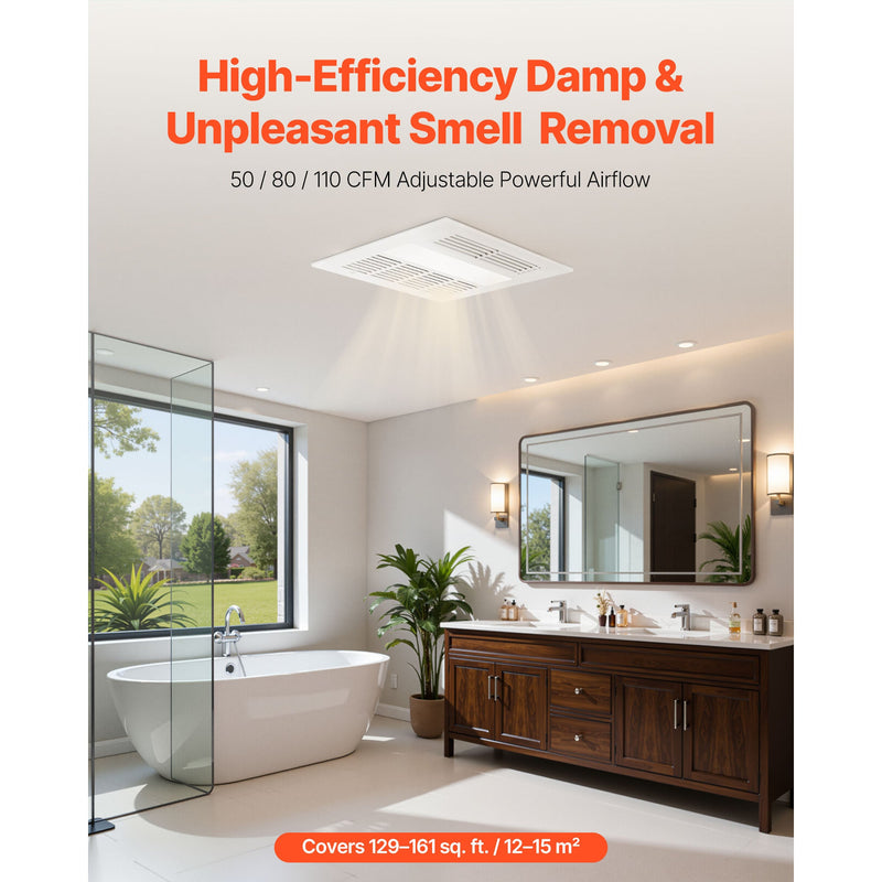 Bathroom Exhaust Fan with Light and Heater by HouseOfZazla