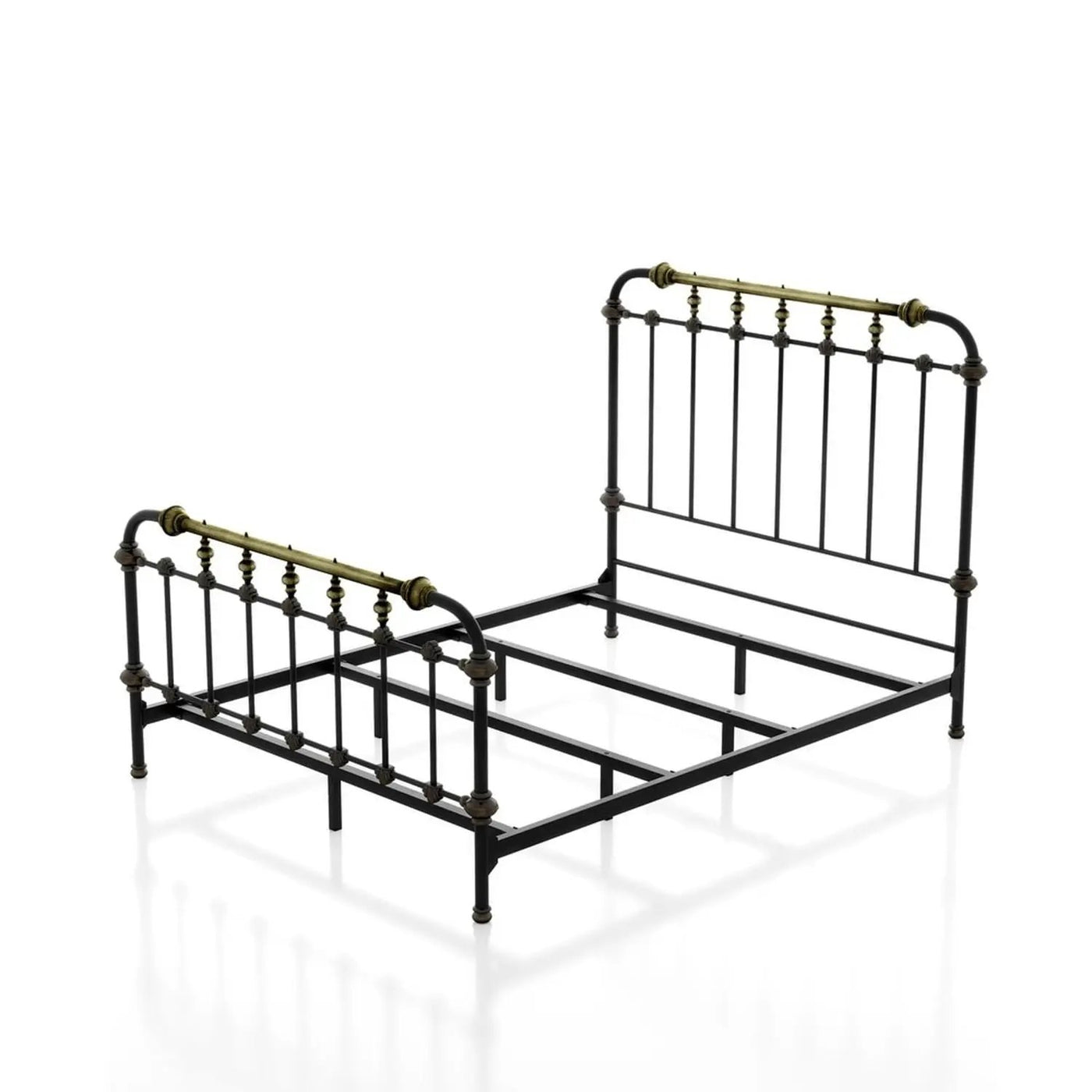 Transitional Style Bed With Accents by Unique Piece Furniture