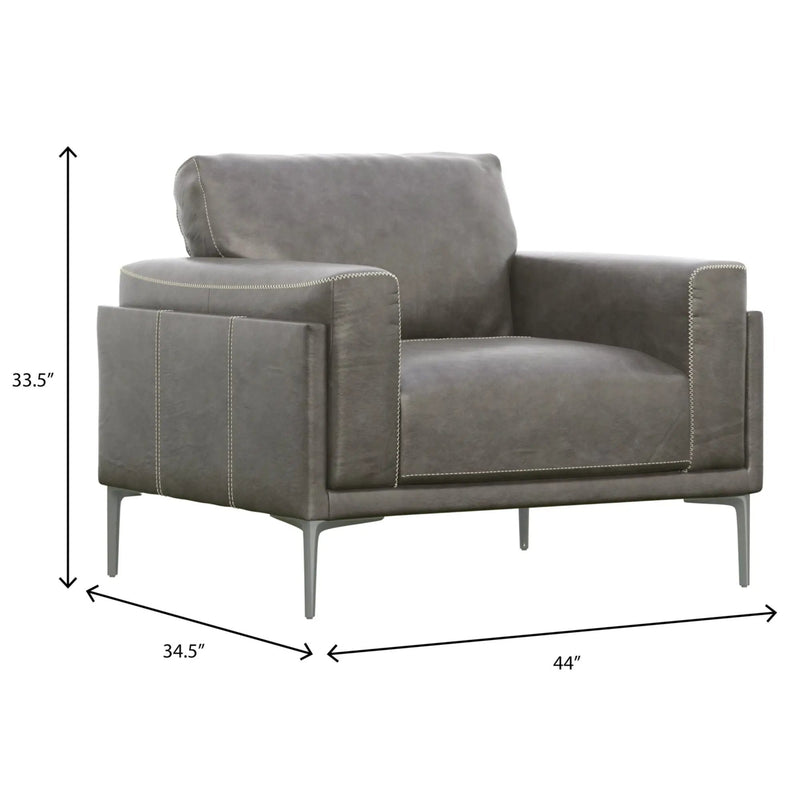 Transitional Fabric Chair - Dark Gray by HouseOfZazla