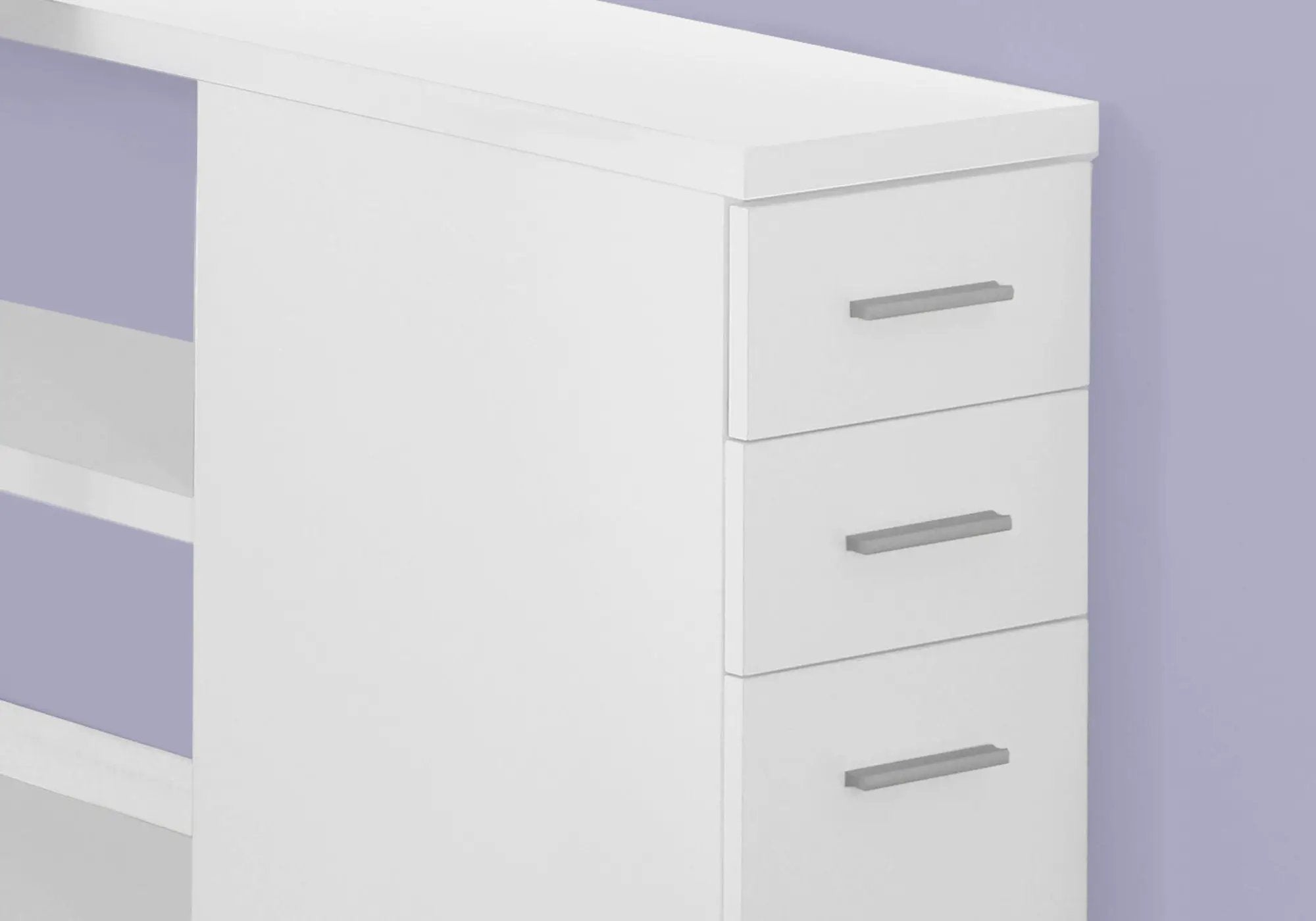 L-Shape Computer Desk with Storage Drawers by HouseOfZazla