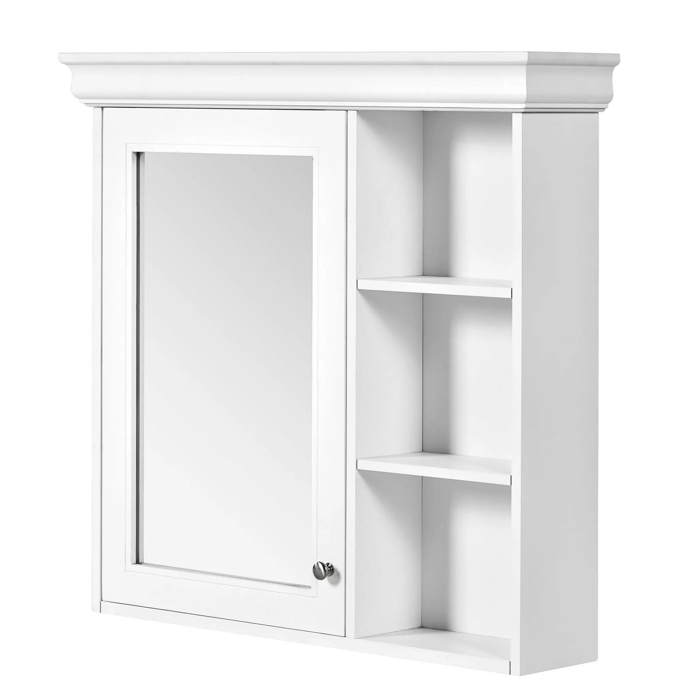 Wall Mounted Bathroom Medicine Cabinet with Mirror and Adjustable Storage by HouseOfZazla
