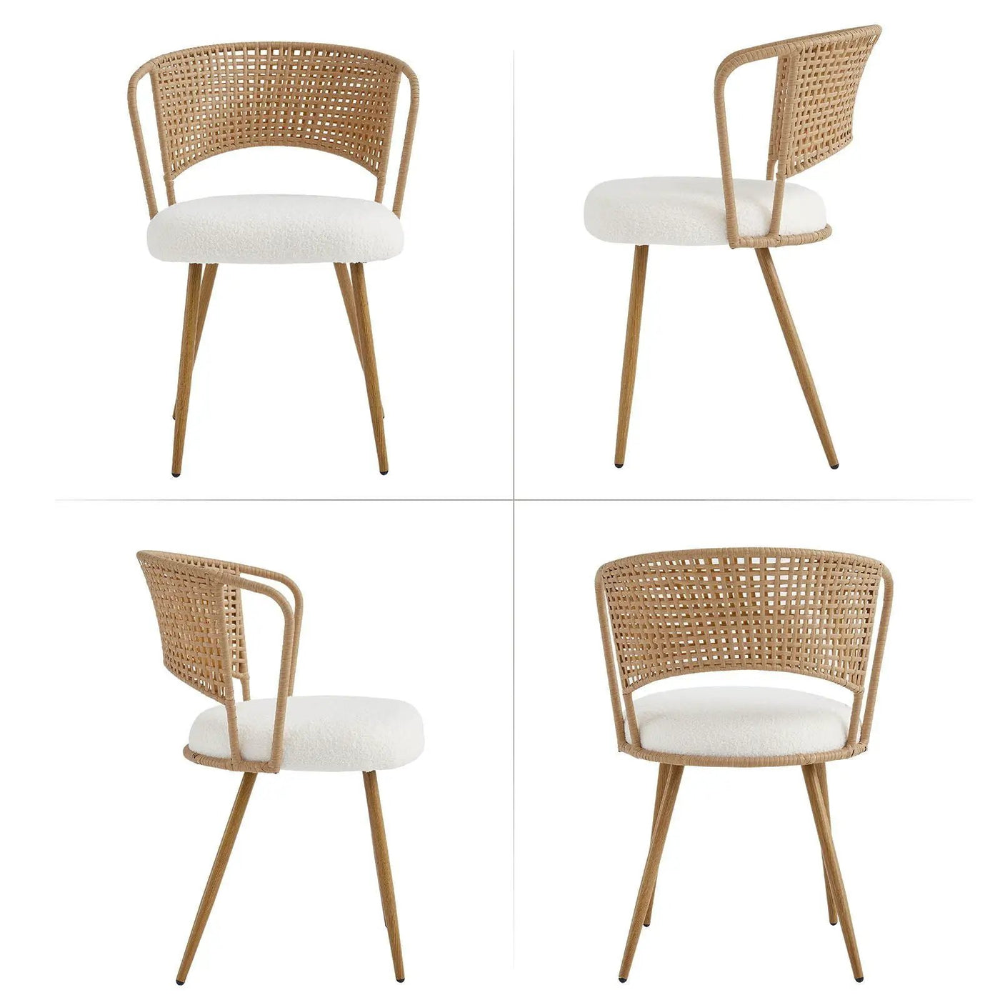 Farmhouse Style Wicker Dining Chair by HouseOfZazla