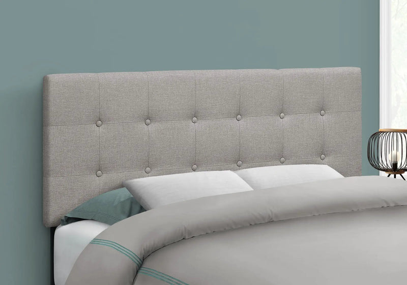 Full Size Bed Headboard Only, Upholstered, Transitional - Gray by Unique Piece Furniture
