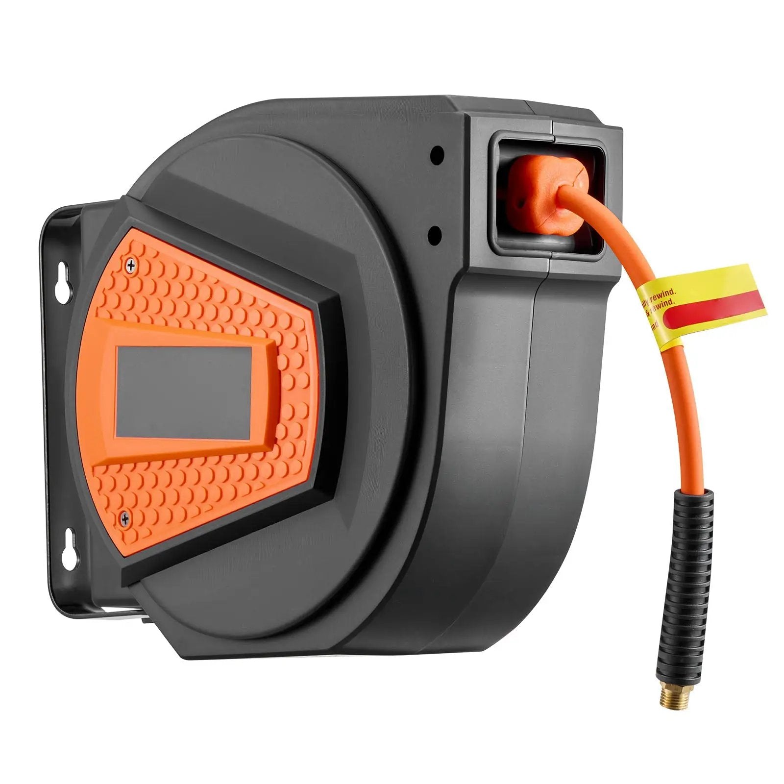 Retractable Air Hose Reel, 1/4 Inch x 50 FT Hybrid Air Hose Max 300PSI by HouseOfZazla