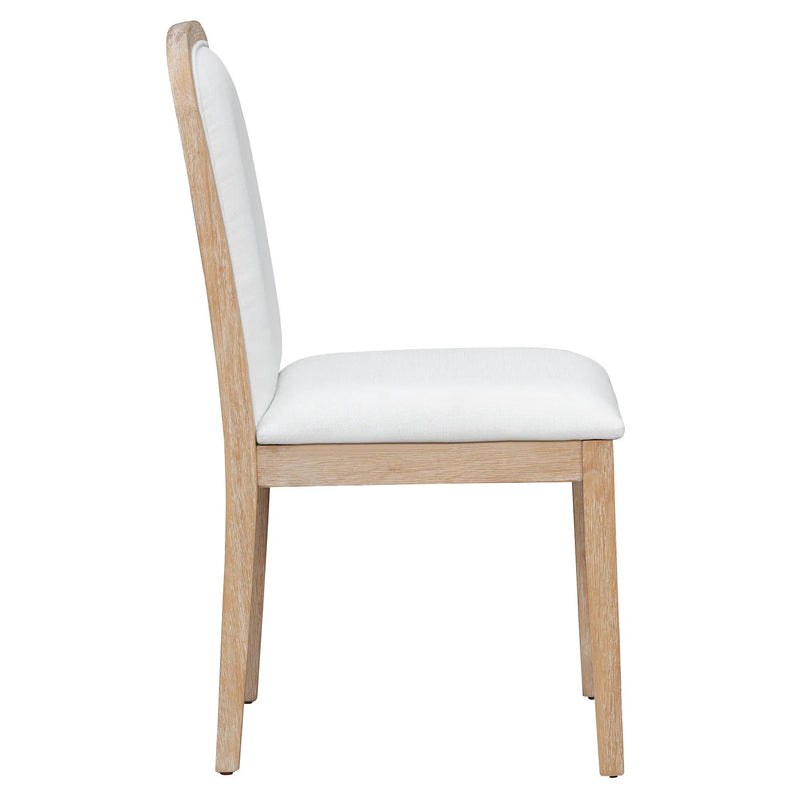 TREXM Vintage Style Dining Chair Set with 4 Upholstered Chairs by HouseOfZazla