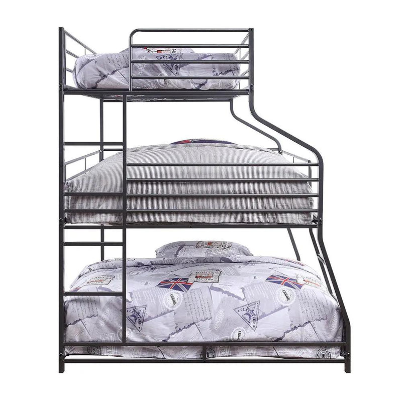 Caius II - Twin Over Full/Queen Bunk Bed - Gunmetal by Unique Piece Furniture