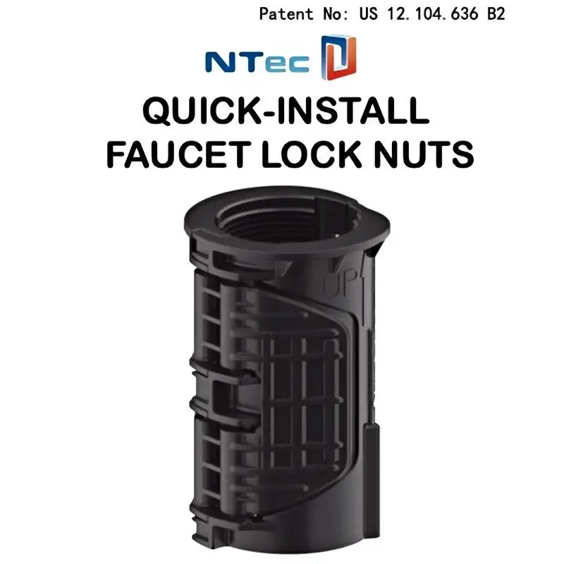 Quick-Install Faucet Pipe Lock Nuts by HouseOfZazla