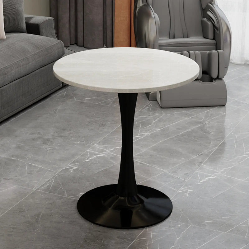 27.6-Inch Round Faux Marble Dining Table by HouseOfZazla