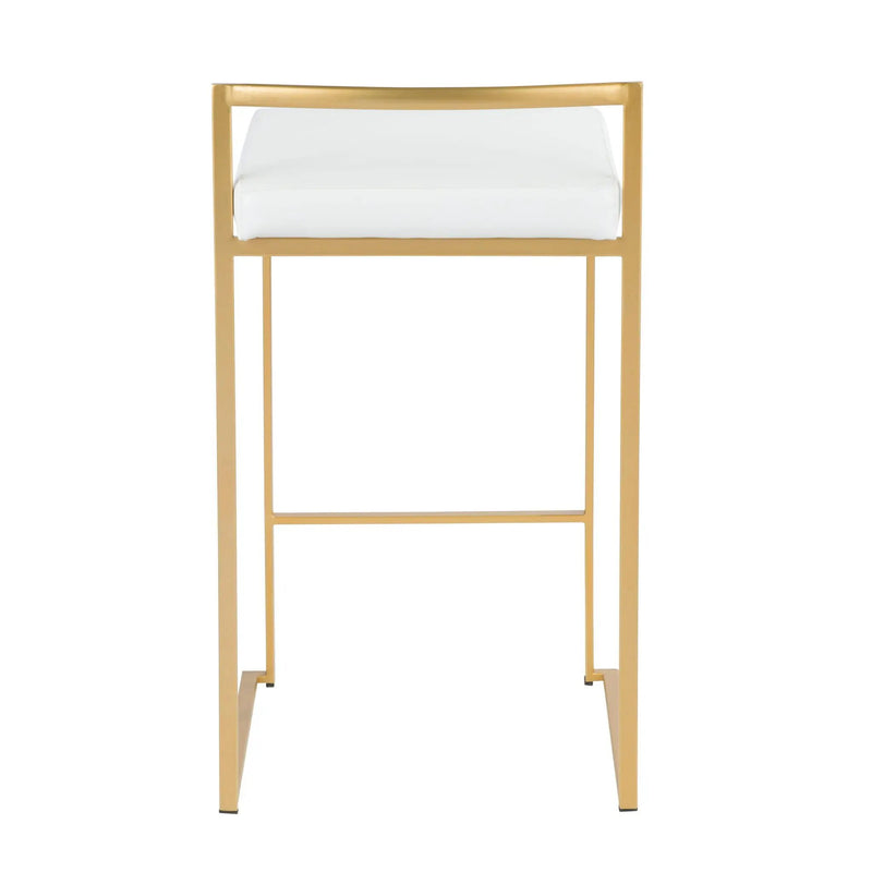 Fuji - Contemporary / Glam Design Counter Stool (Set of 2) by HouseOfZazla