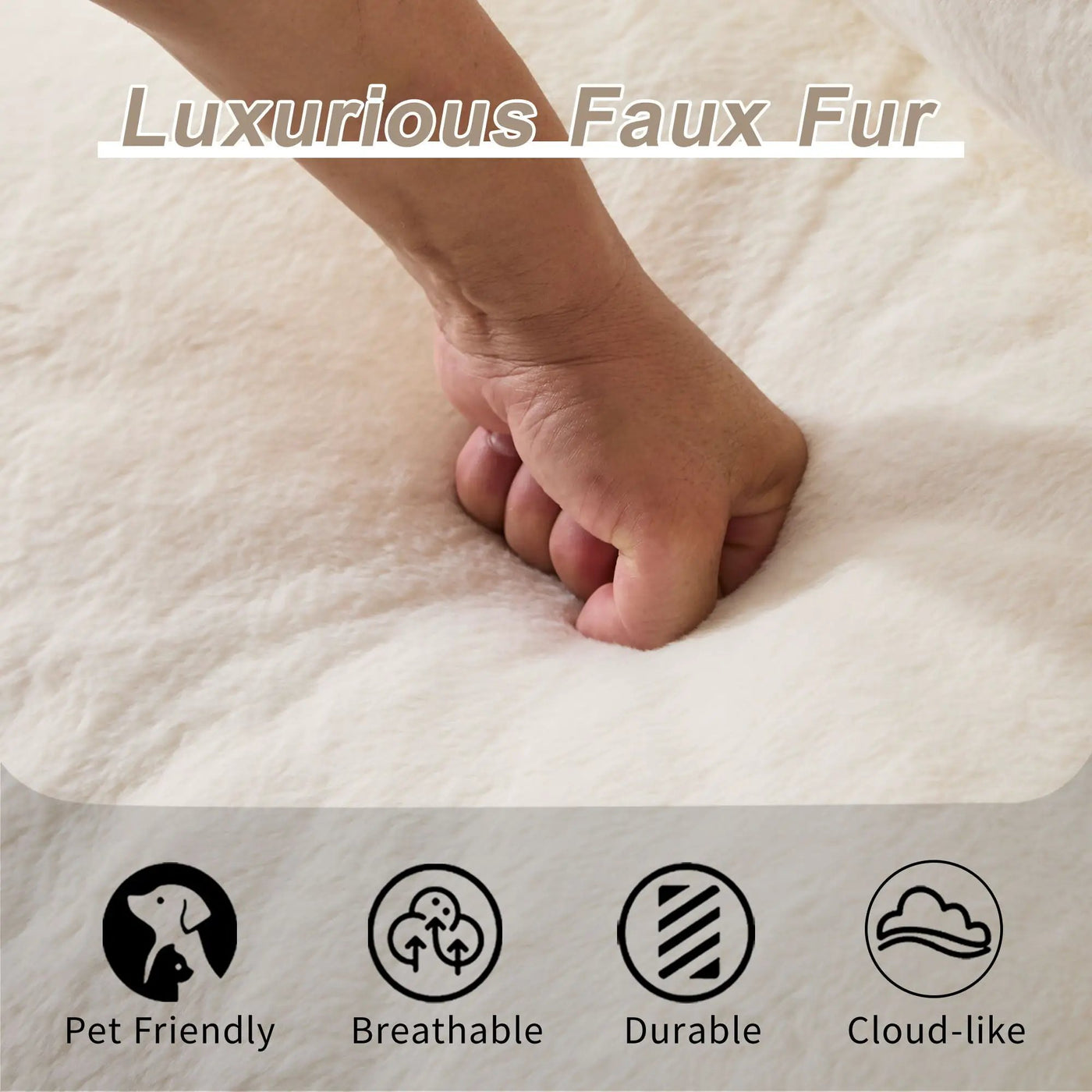 Giant Bean Bag Couch, Ultra Soft Fluffy Loveseat For Living Room by Unique Piece Furniture