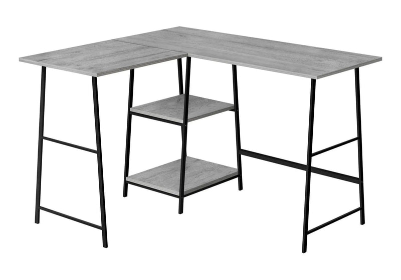 Computer Desk, Home Office, Corner, Storage Shelves, L Shape, Work, Laptop, Contemporary, Modern by Unique Piece Furniture
