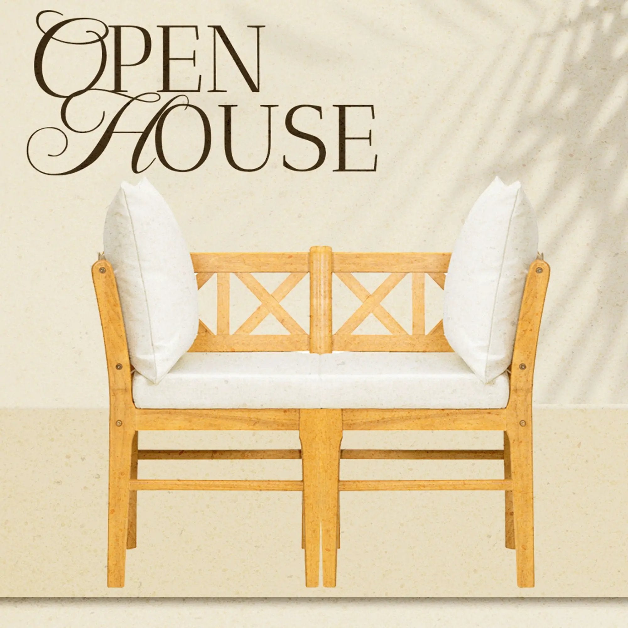 Farmhouse Modern Dining Corner Chairs (Set of 2) With Handwoven Rattan Backrests And Solid Wood Legs - Natural / White by Unique Piece Furniture