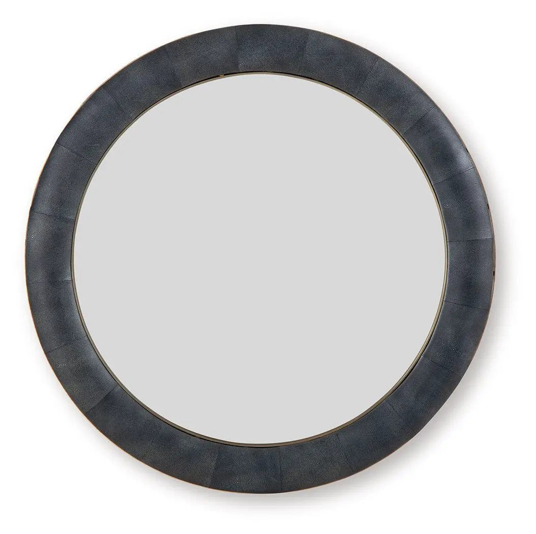 Corinsworth - Accent Mirror - Charcoal / Brass Finish by Unique Piece Furniture
