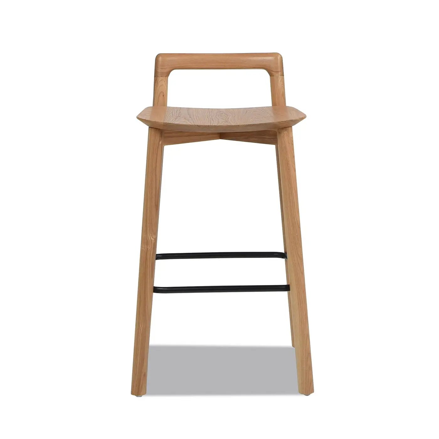Sven - Modern Minimalist Low Back Counter Stool - Natural Blonde Ash by Unique Piece Furniture