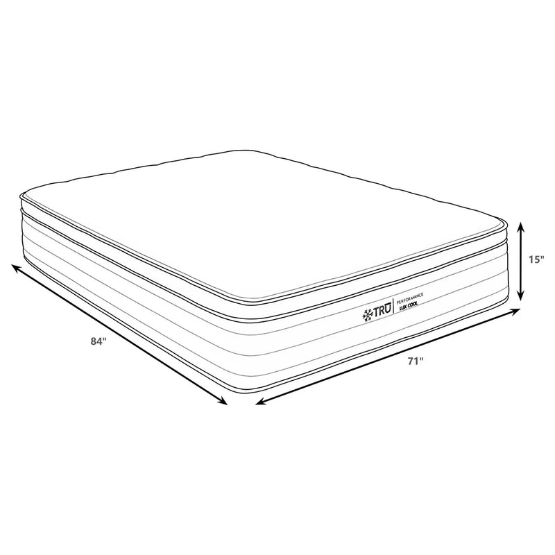 Montlake 15-inch California King Cool Euro Top Hybrid Mattress by Unique Piece Furniture