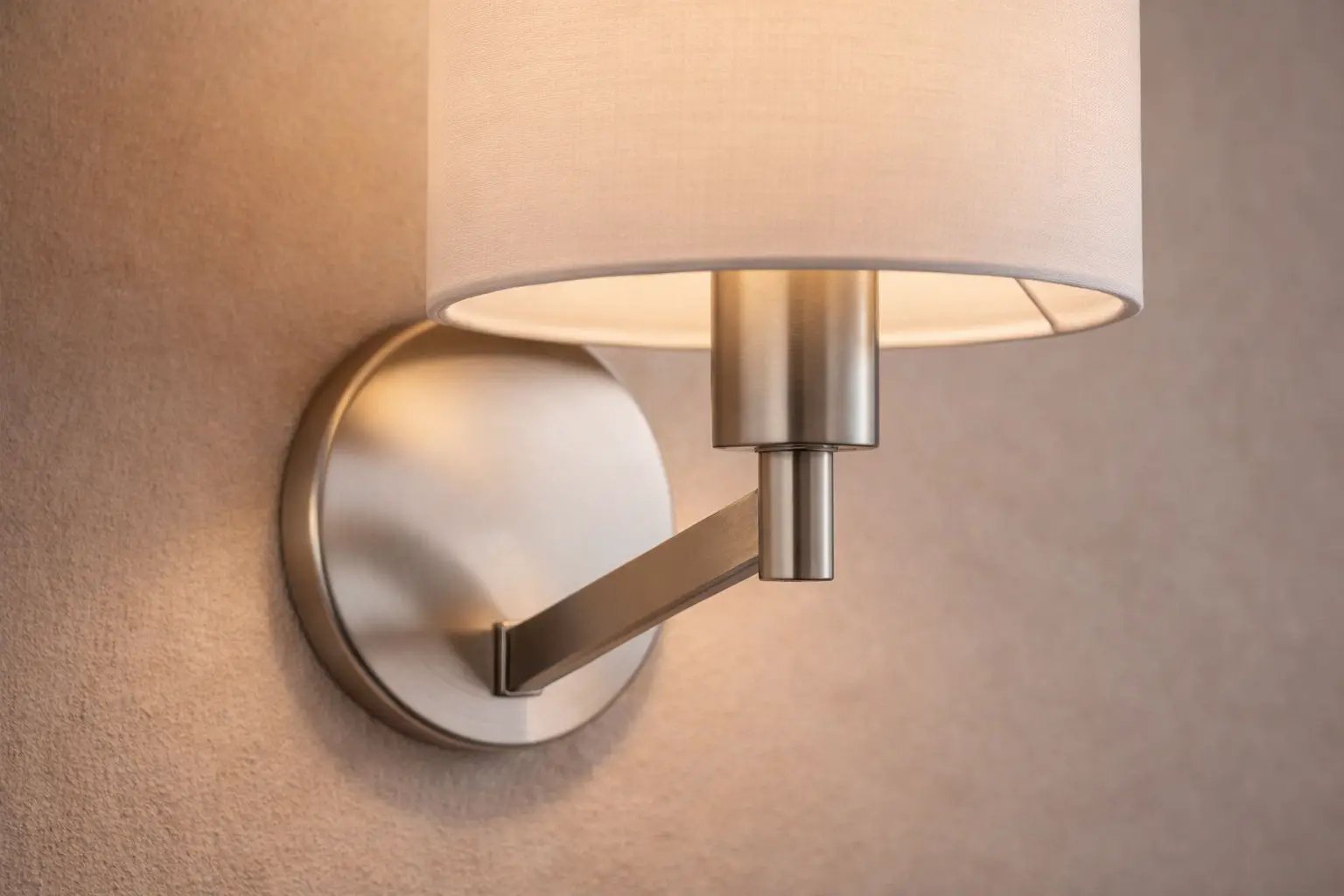 Nebula - Base Wall Lamp With Rotary Switch Shade - Brushed Nickel / Silver / White by Unique Piece Furniture