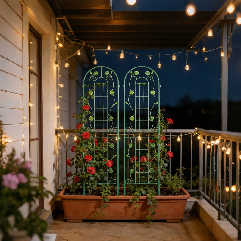 Metal Garden Trellis Rustproof Trellis For Climbing Plant Outdoor Flower Support by Unique Piece Furniture