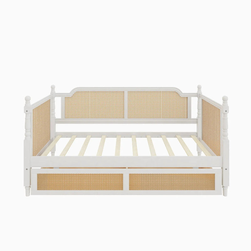 Traditional Style Rattan Daybed, No Box Spring Needed by HouseOfZazla